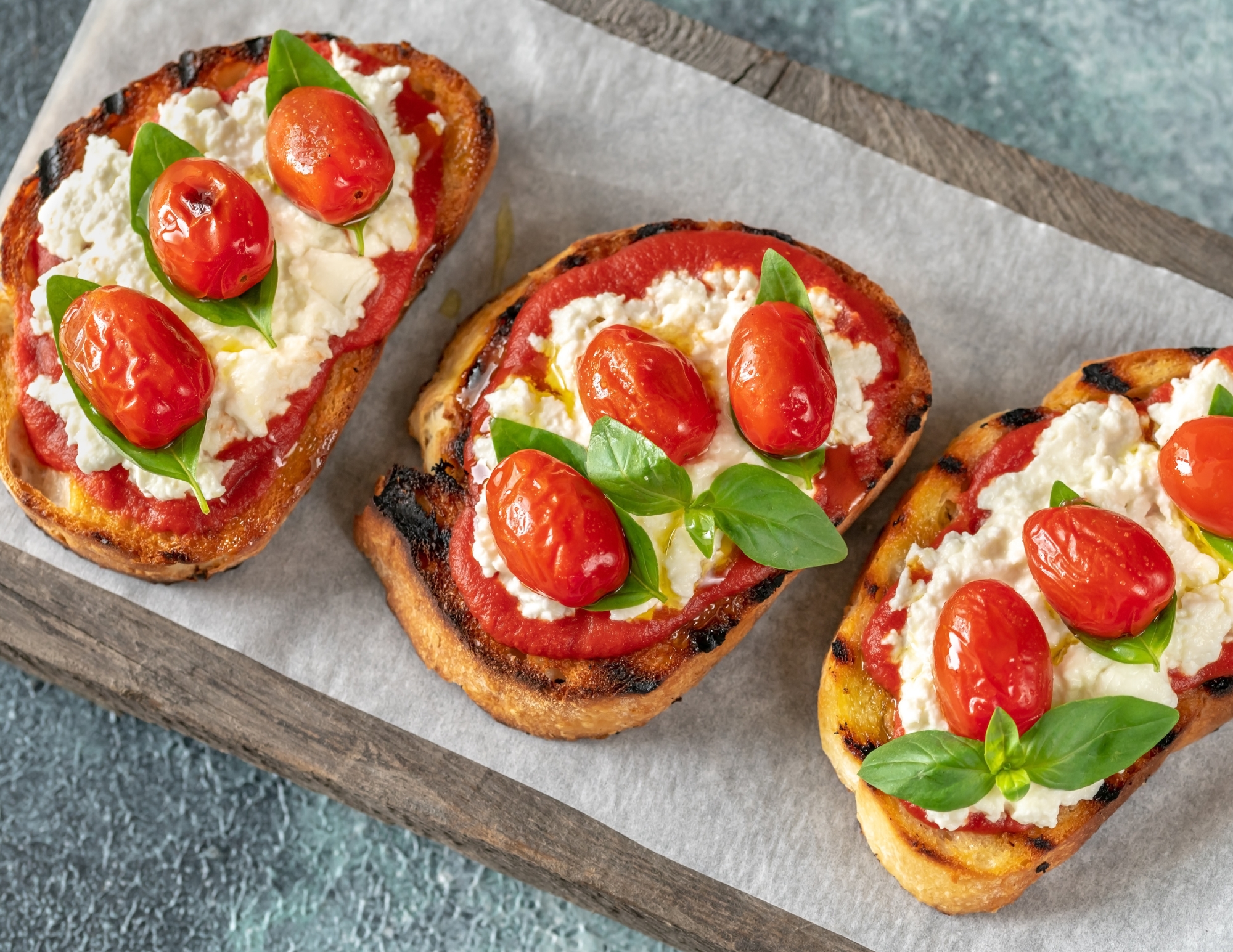 Bruschetta aux tomates fraîches